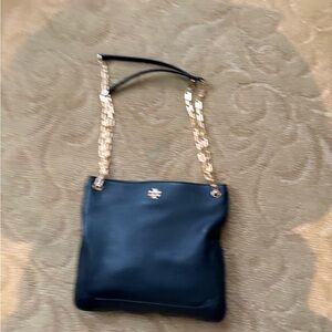 Tory Burch Black Leather Shoulder Bag